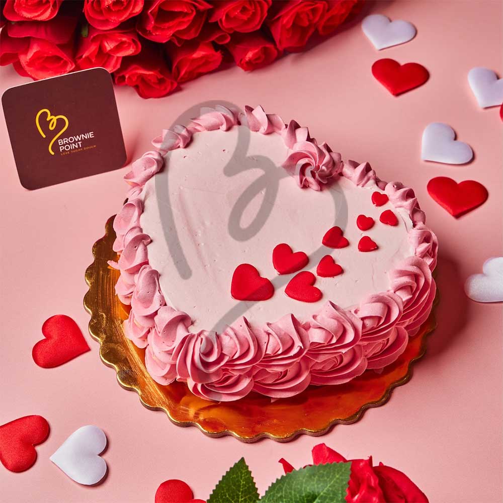 Valentine Rosette Cake