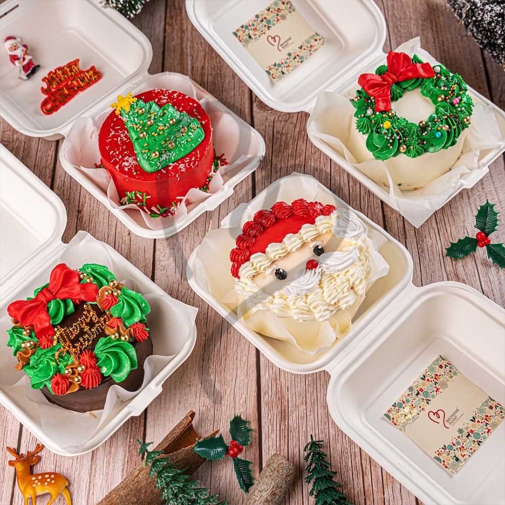 CHRISTMAS BENTO CAKE (400 GMS)
