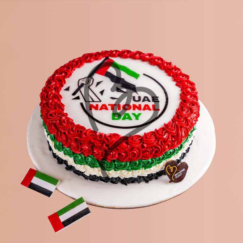 UAE NATIONAL DAY ROSETTE CAKE 1.5kg (15 to 20 servings)
