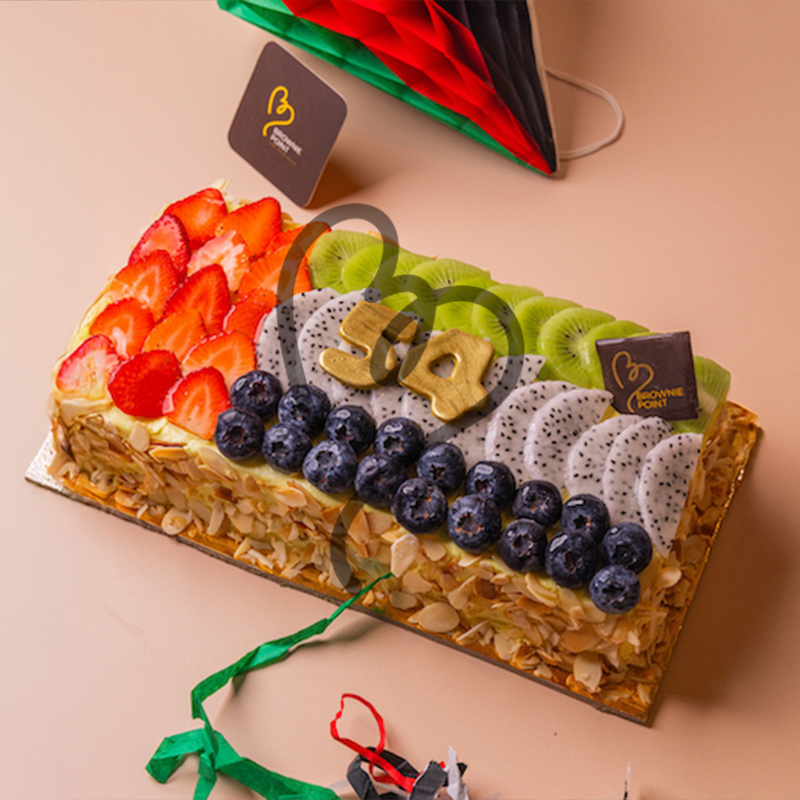 UAE NATIONAL DAY FRUIT CAKE 1 Kg (10 to 12 servings)