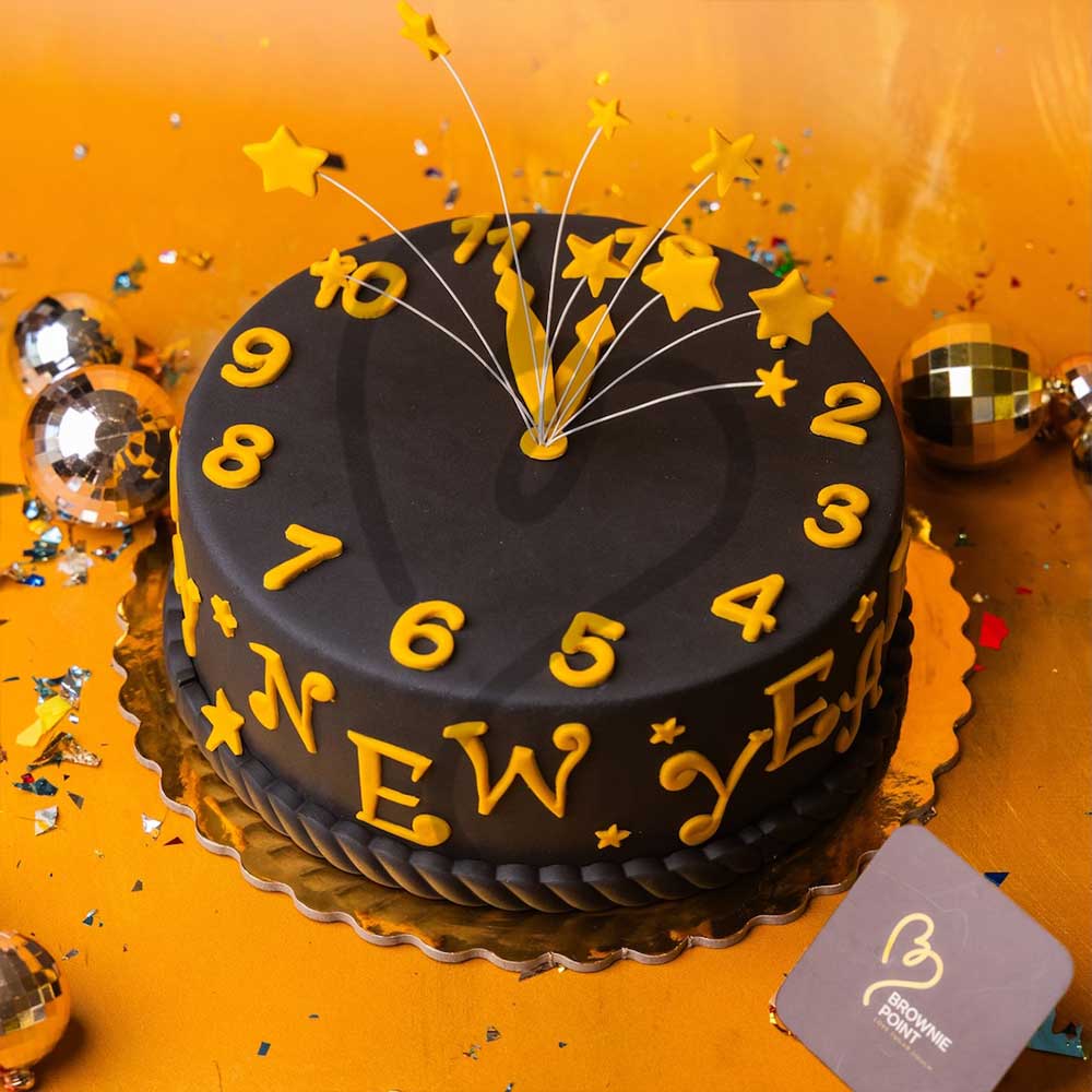 MIDNIGHT COUNTDOWN CAKE