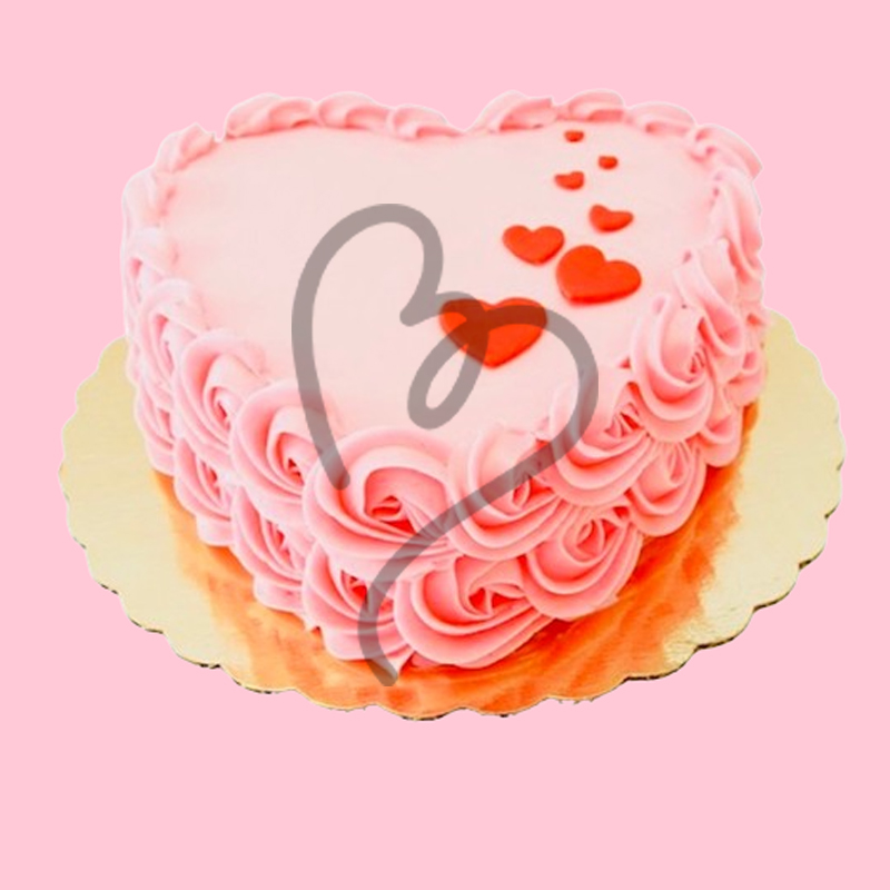 Valentine Rosette Cake
