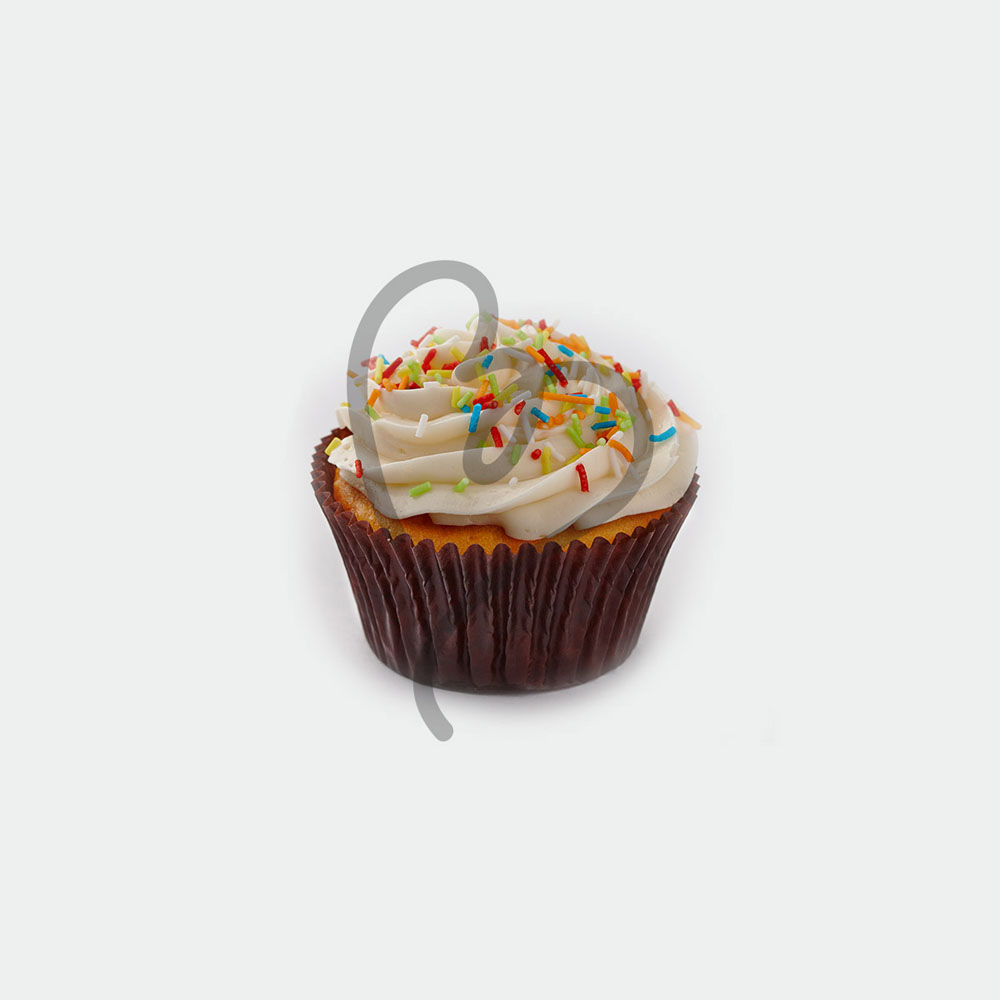Vanilla Cupcake with Sprinklers