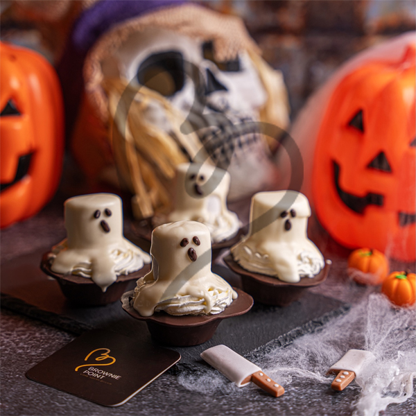 Ghost Marshmallow Chocolate Cups (Pack of 4)