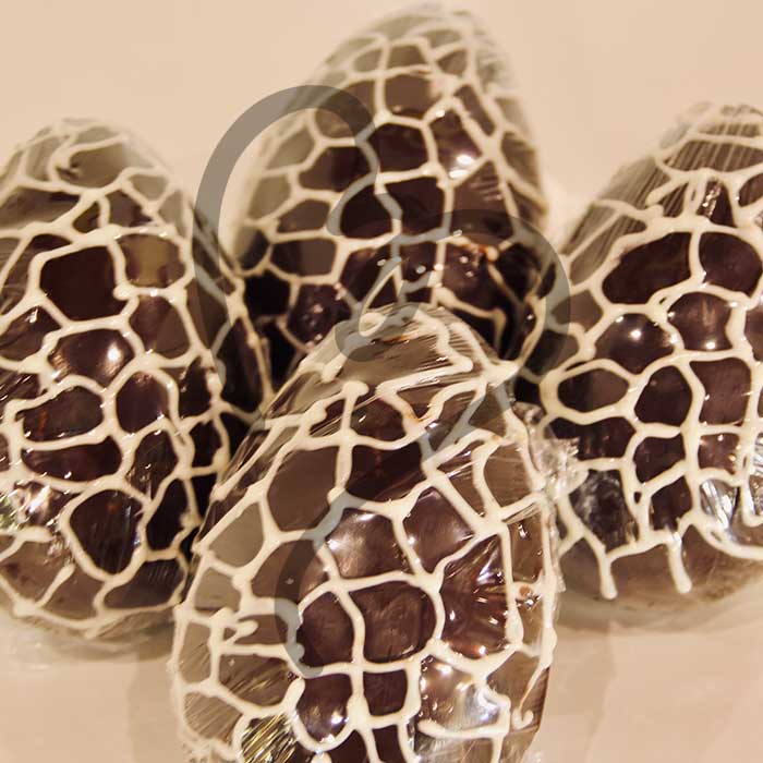 Medium Sized Chocolate Easter Eggs - Set of 4 pcs